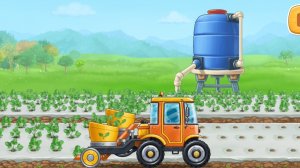 Выращиваем и собираем клубнику | Развивающий мультфильм Машинки Транспорт для детей