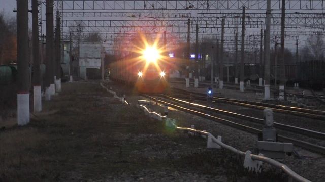 Электропоезд ЭД4М-0176 станция Тучково смотреть онлайн