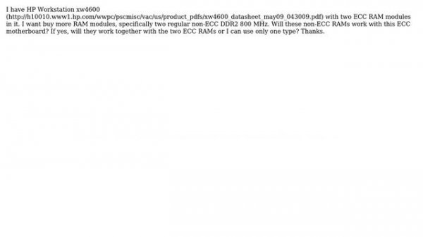 Does non-ECC RAM work in a ECC motherboard?