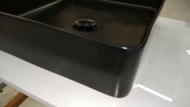 Devit Quadra 1511132B черная матовая раковина чаша 40*40 на столешницу смотреть онлайн