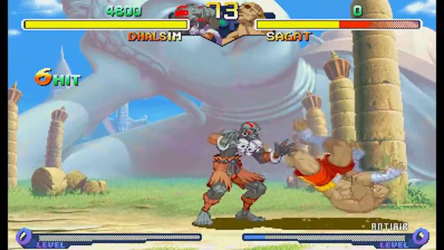 Street Fighter Alpha 2 - Dhalsim Custom Combos - ストリートファイター ZERO 2 смотреть онлайн