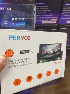 Бюджетная Магнитола 1 din Pervoi CTC 6060 обзор