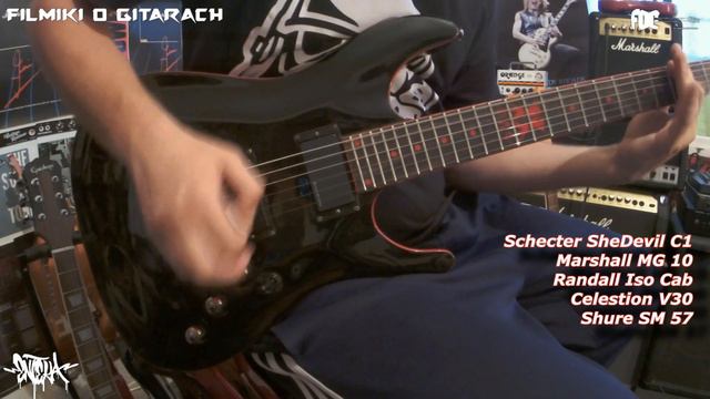 Schecter C1 SheDevil - aktywne Duncan Designed na 24 volty - FILMIKI O GITARACH 522 смотреть онлайн