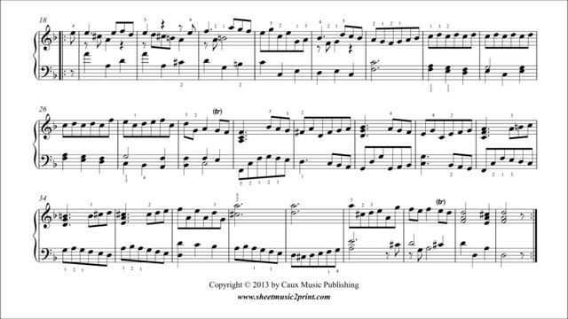 Handel : Courante From Suite In D Minor, HWV 437