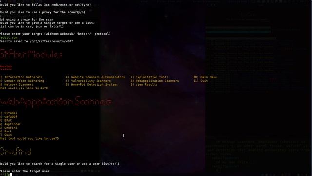 Sifter - OSINT, Recon & Vuln Scanner смотреть онлайн