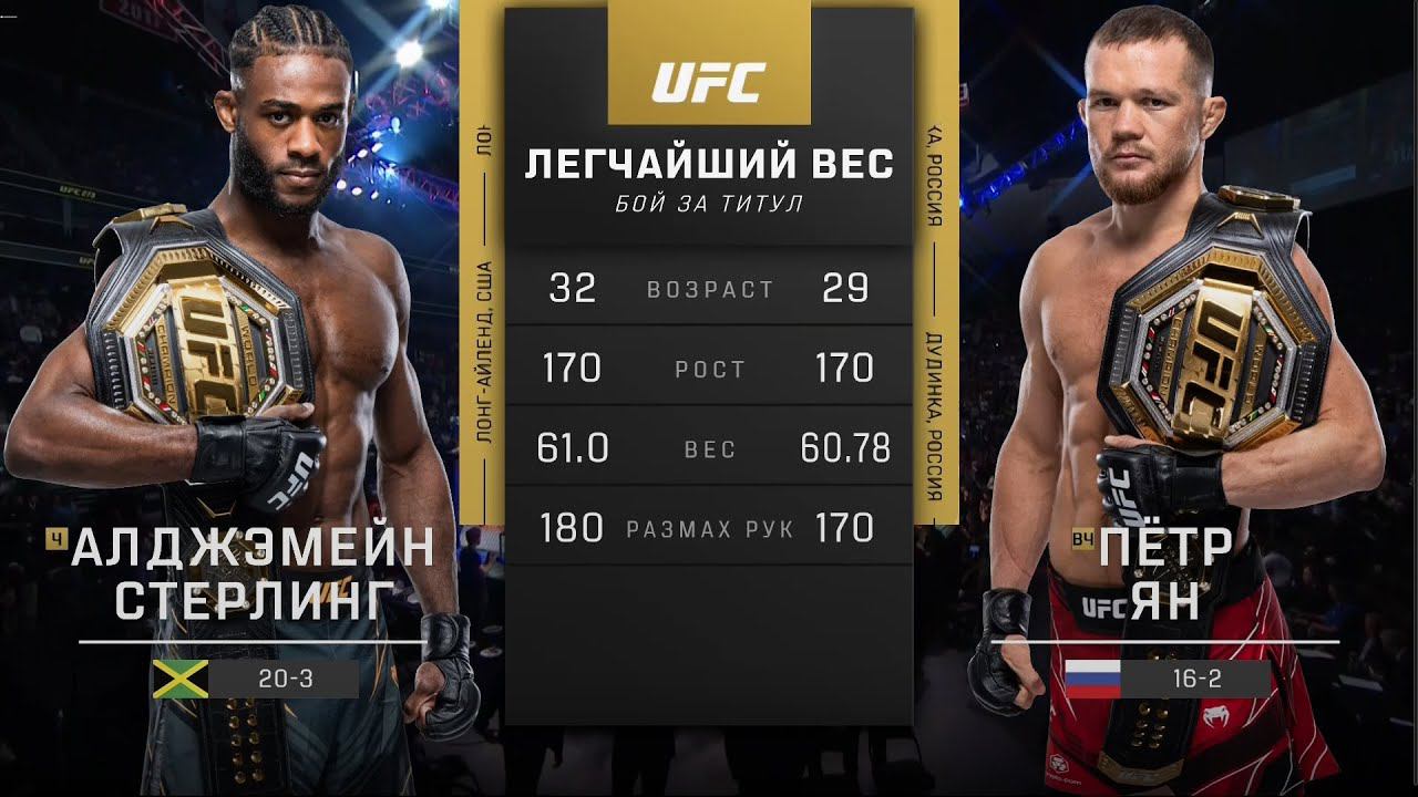 UFC 273 Петр Ян vs Алджамэйн Стерлинг Обзор на Бой Ян vs Стерлинг Yan vs Sterling ЮФС 273 смотреть онлайн