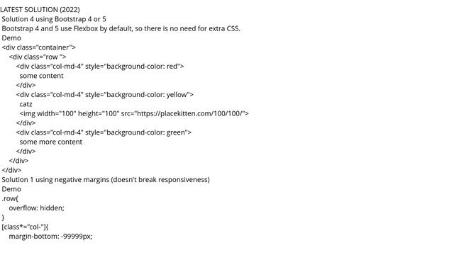 How can I make Bootstrap columns all the same height? смотреть онлайн