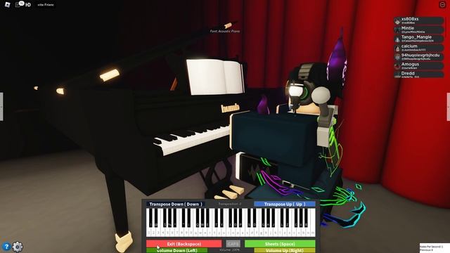 Fur Elise on the Roblox Piano смотреть онлайн