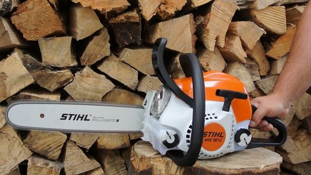 Starting STIHL MS181C B-E Chainsaw смотреть онлайн