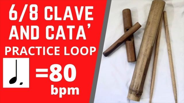 6/8 CLAVE w/CATA' (♩.= 80 bpm) - PRACTICE LOOP/PLAY-ALONG // Rumba смотреть онлайн