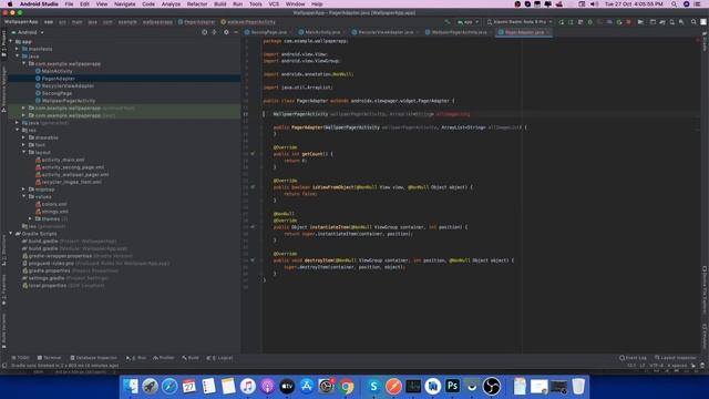 #3 Wallpaper app Android studio java || View Pager Android Development tutorial 2020 смотреть онлайн