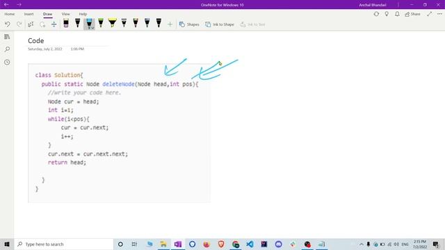 Delete at Index of Linked List | Linked List Data structure | DSA | Code with Me || CS смотреть онлайн