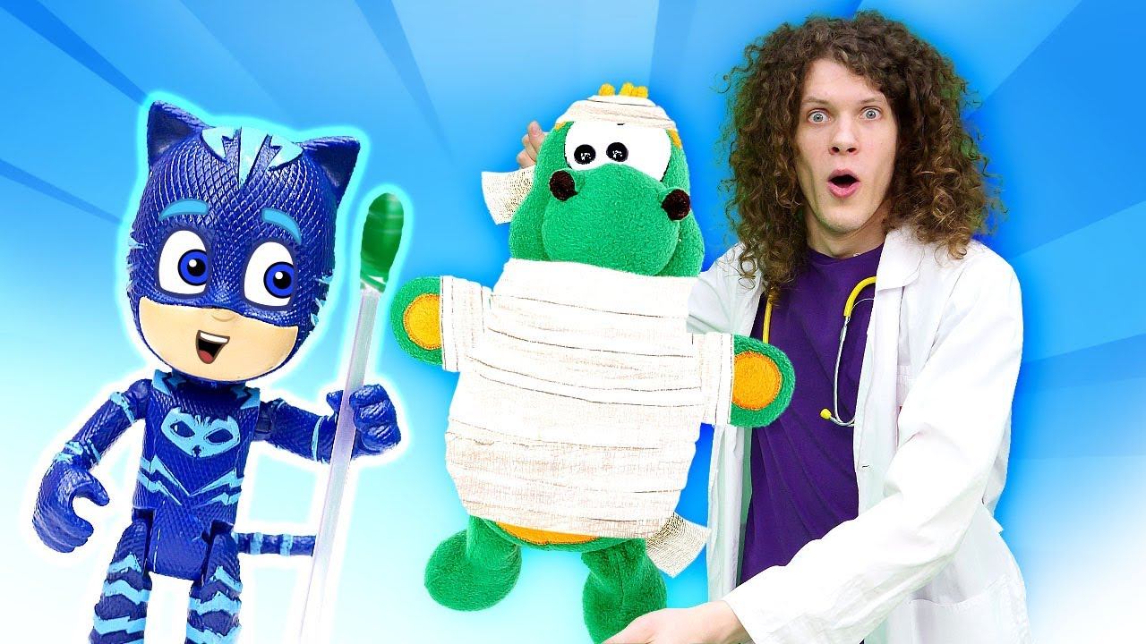 Игры в больничку - Черепашонок повредил ногу? Развивающие мультики Веселая Школа для малышей смотреть онлайн