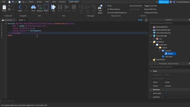 How to make a car spawner on Roblox Studio [ ROBLOX ] смотреть онлайн