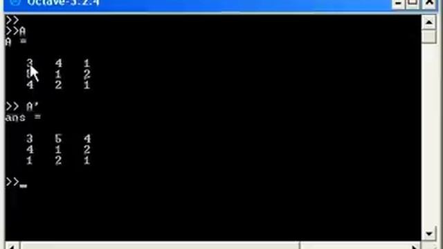 Octave Tutorial : Matrix Determinant and Inverse смотреть онлайн
