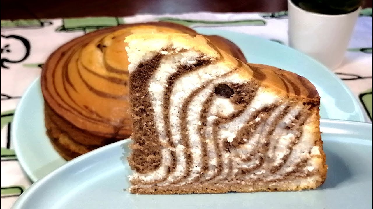 Кекс "Зебра" к чаю, на воде за 5 минут. Пышный,высокий, вкусный! смотреть онлайн