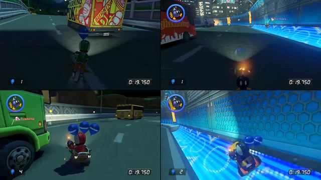Bob-omb Battle - Mario Kart 8 (4 Player) смотреть онлайн