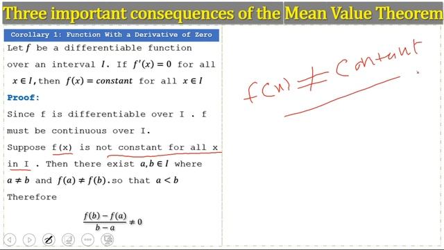 Corollary 1 Mean Value Theorem | Corollary 1 Proof | Mean Value Theorem MVT | Calculus смотреть онлайн