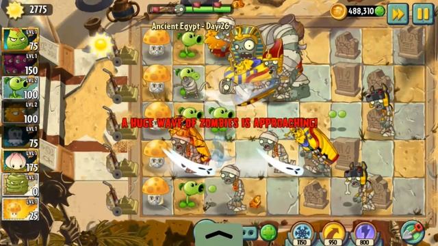 New Ancient Egypt Levels Day 26 | Plants vs. Zombies 2 смотреть онлайн