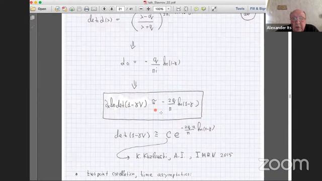 Alexander Its — Operator Valued Riemann-Hilbert Problems. Then and Now. смотреть онлайн