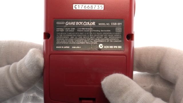 Game Boy Color CGB-001 - red смотреть онлайн