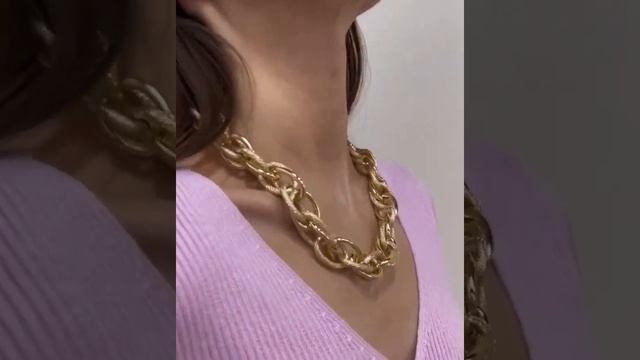 Цепочка на шею ажурная смотреть онлайн