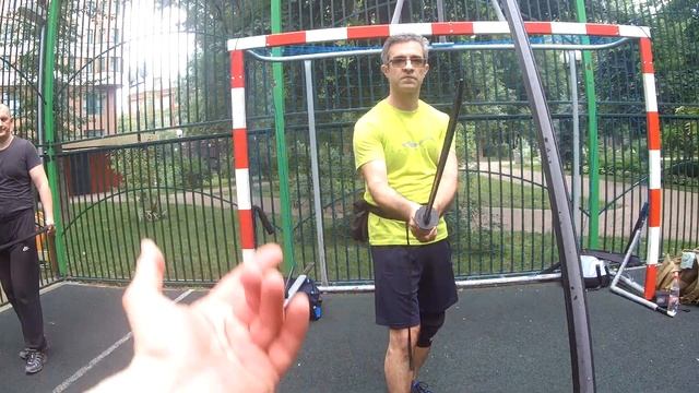 Фехтование и приемы катаной. Урок кендзюцу. Круг шесть и удар катаной в соединении смотреть онлайн