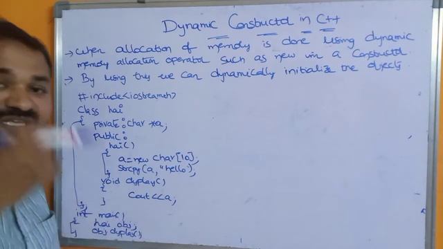 Dynamic Constructor in C++ || CPP programming смотреть онлайн