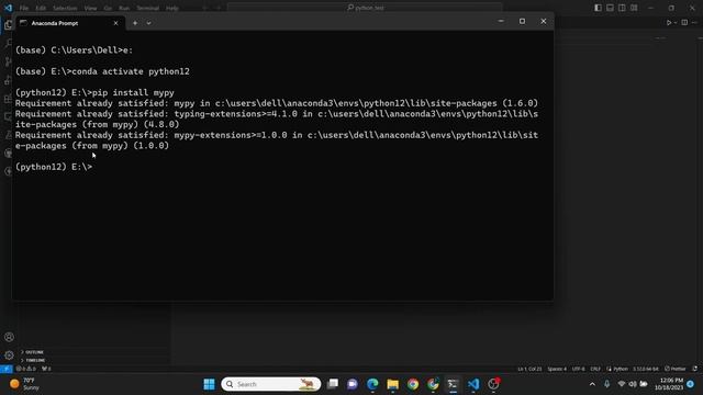 Python 3.12 -Mypy Extension error in VSCode -The mypy daemon("dmypy") not found - Error running myp смотреть онлайн