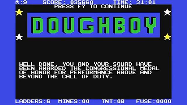Commodore 64: Doughboy game ending by US Gold / Ocean смотреть онлайн