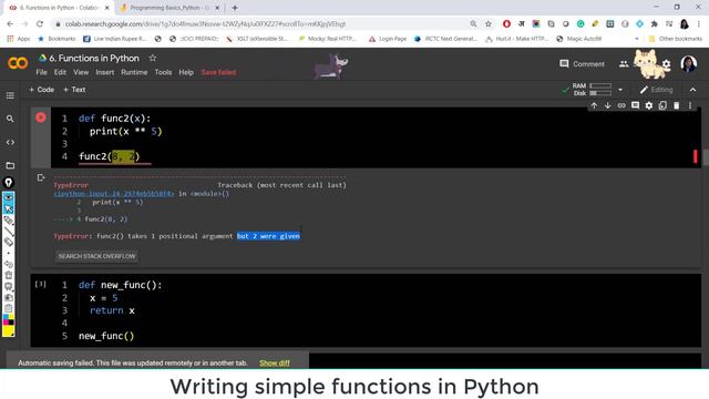 Tutorial_9 Writing Simple Functions in Python |Functions part1 |Programming basics |For beginners смотреть онлайн