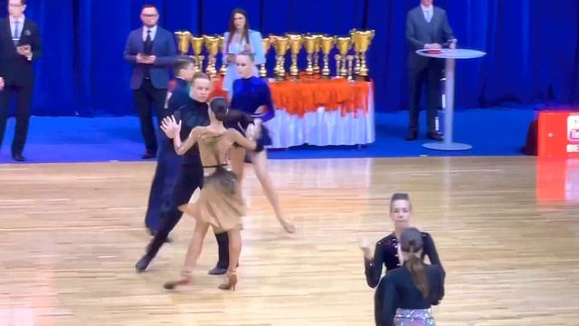 Марк Хома и Анна Добровольская Первенство Юниоры 2 D Cha-cha-cha смотреть онлайн