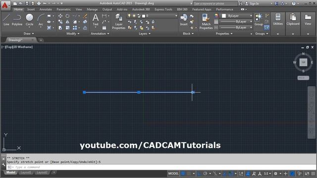 AutoCAD Extend Line by Distance | AutoCAD Grip Editing смотреть онлайн
