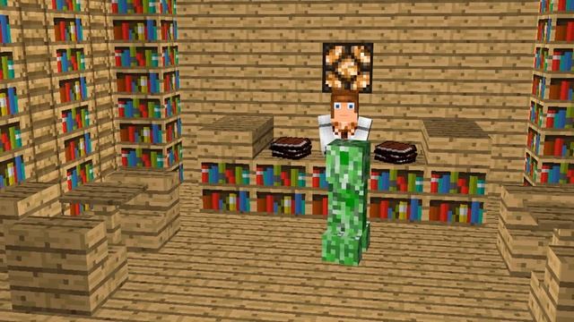 Не шумите в библиотеке, пожалуйста :D [Short Minecraft Animatoin] смотреть онлайн