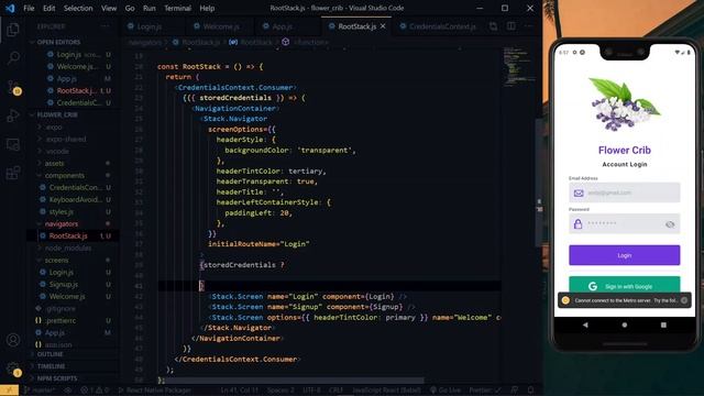 How to keep the user logged in | React Native Login System #6 смотреть онлайн
