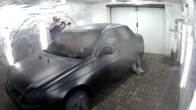 Из утиля в идеал! Часть 5 Покраска авто Лада Приора своими руками, цвет _млечный путь_. смотреть онлайн