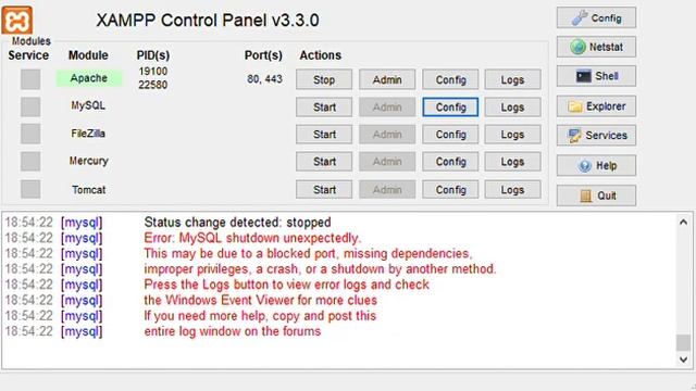 Error Starting MySQL / PHPMyAdmin In XAMPP: How To Solve? смотреть онлайн