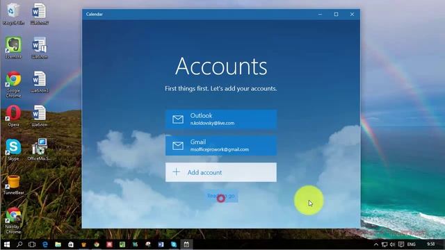 Подключение календаря Google в Windows 10 Calendar App смотреть онлайн