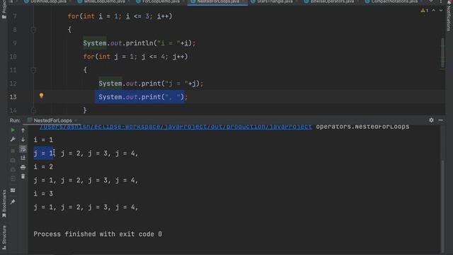 for loop in java | Nested for loop | for-each loop with their programs смотреть онлайн