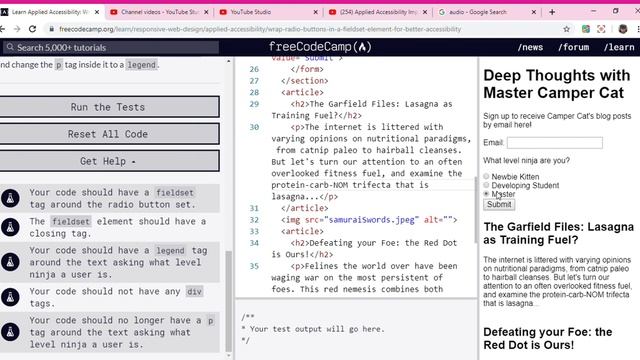 Learn Applied Accessibility Wrap Radio Buttons in a fieldset Element for Better Accessibility fr смотреть онлайн