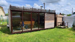 Как полностью открыть проем в беседке? Раздвижные двери с установкой «внаклад»