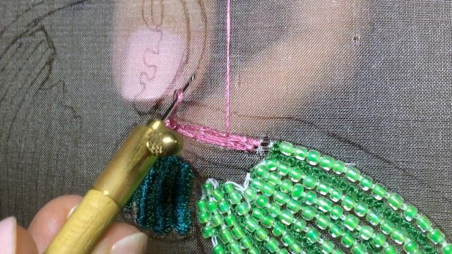 Вышивка люневильским крючком/зардози/刺繡 смотреть онлайн