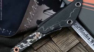 Скелетный нож N.C.Custom Koi (Black Edition Stonewash)
