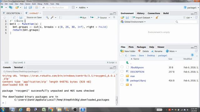 Create R package in 5 minutes with roxygen2 смотреть онлайн