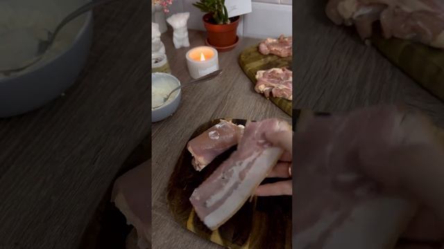 #рулетики с беконом и курицей #shots