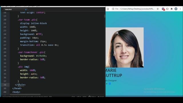 How to create responsive our team section using html css and bootstrap смотреть онлайн