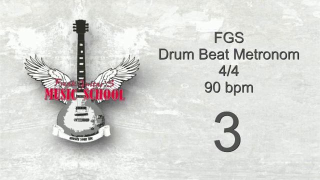 Metronome Drum Beat - 4/4 - 90bpm ( beats per minute ) смотреть онлайн