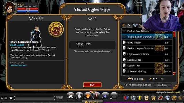 AQW How to get the Infinite Legion Dark Caster class смотреть онлайн