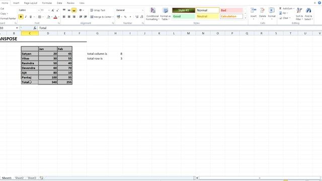 How to use TRANSPOSE in excel || TRANSPOSE copies data from a range, and places in it in a new rang смотреть онлайн