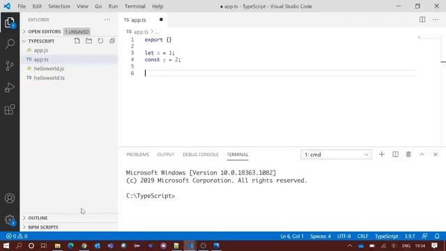 TypeScript Tutorial | Variable Declaration смотреть онлайн